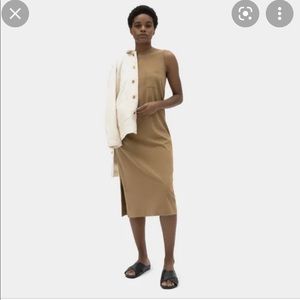 NWT Everlane Long Weekend Tank Dress Brown S